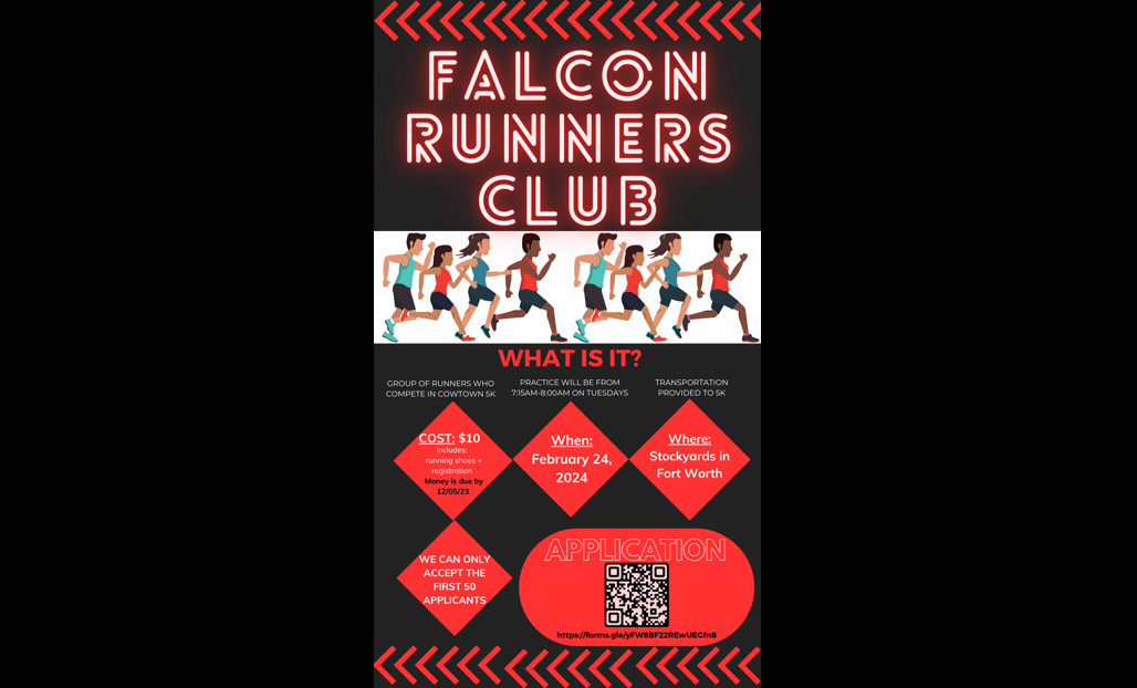  Runners Club - See Coaches for more information 